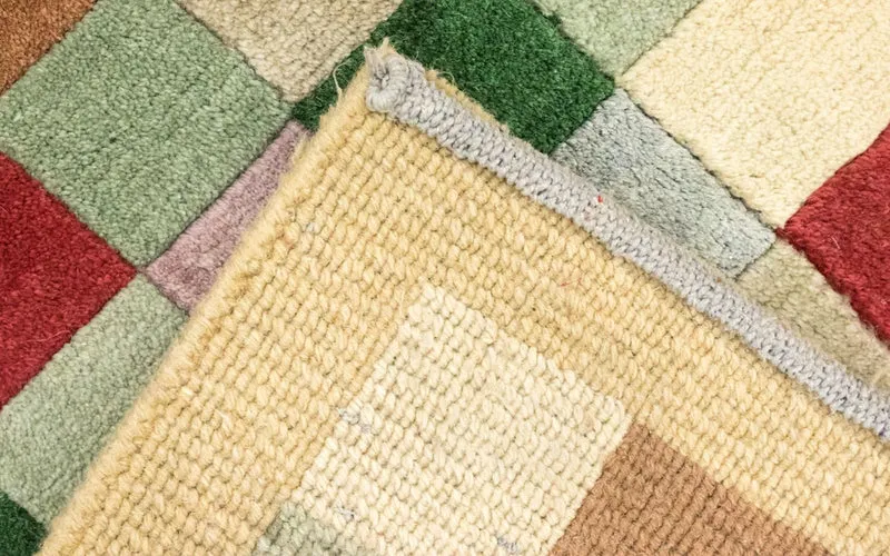 Nepal Teppich 163x229cm - Wollteppich - bunt