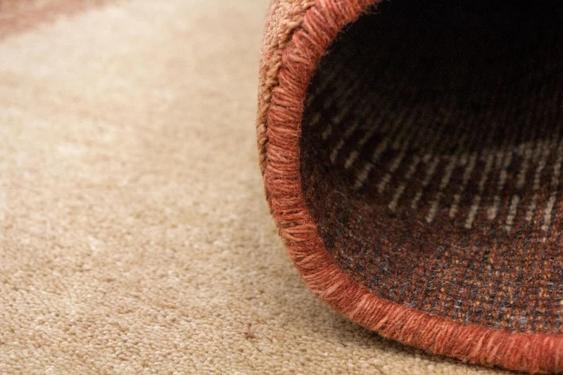 Gabbeh Teppich Indus 105x167cm - Wollteppich - beige