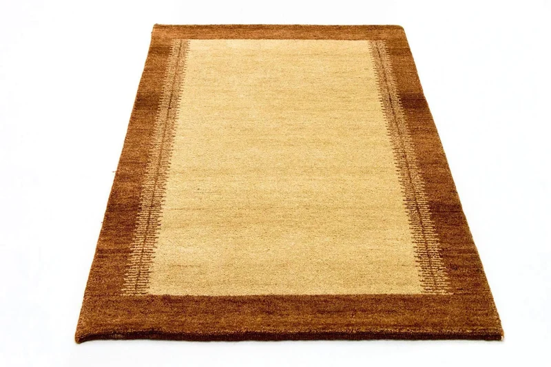 Gabbeh Teppich Indus 105x167cm - Wollteppich - beige