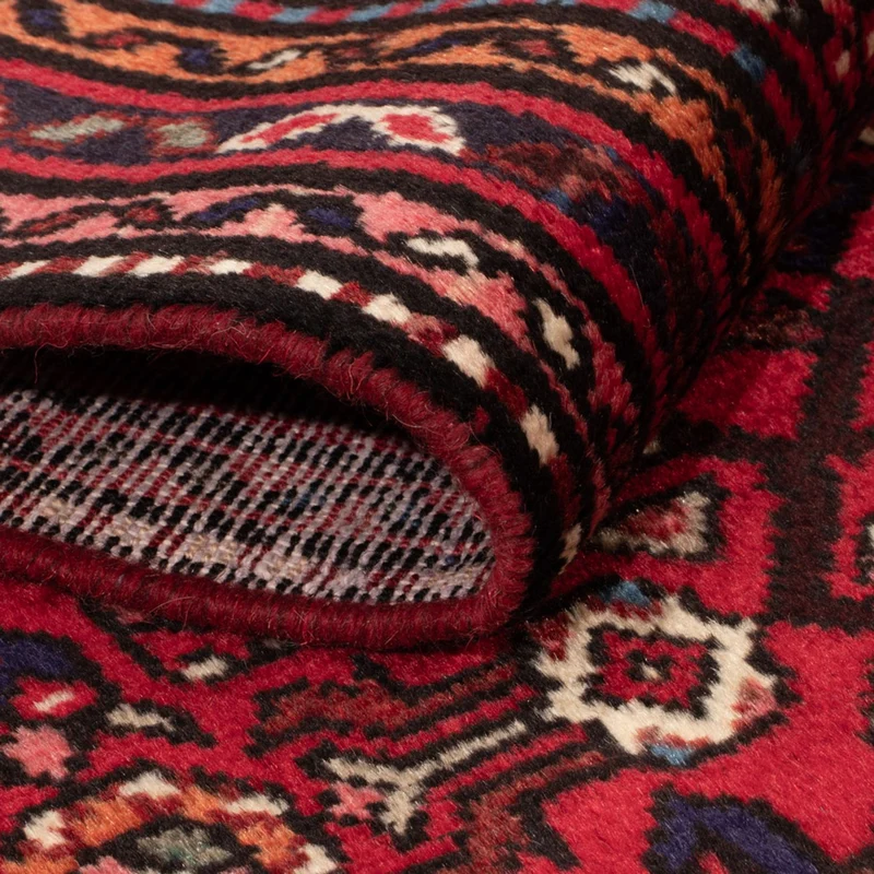 Farahan Teppich 65x139cm - Perserteppich - dunkelrot