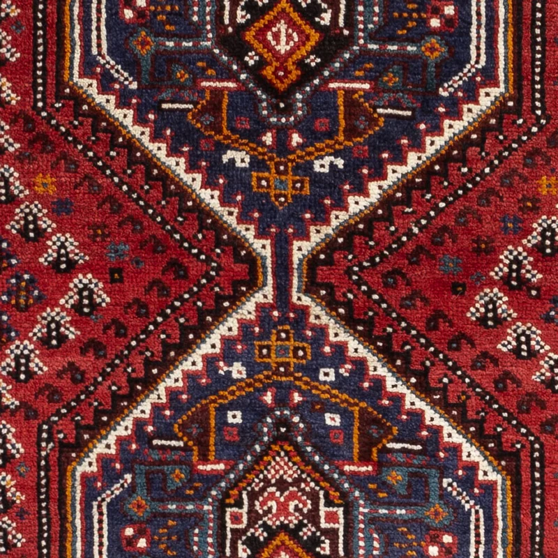 Ghashghai Teppich 84x133cm - Perserteppich - dunkelrot