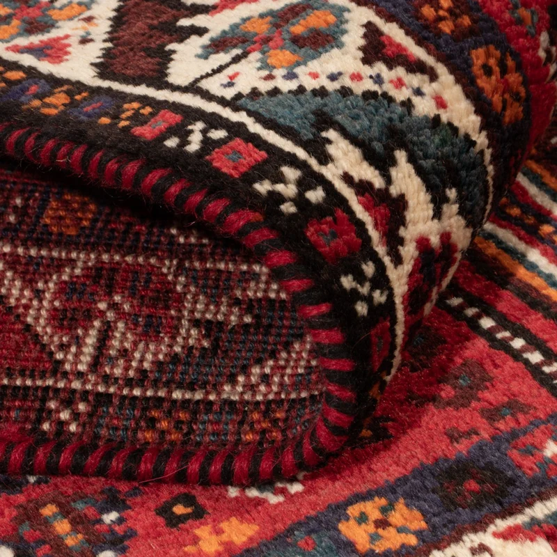 Ghashghai Teppich 84x133cm - Perserteppich - dunkelrot