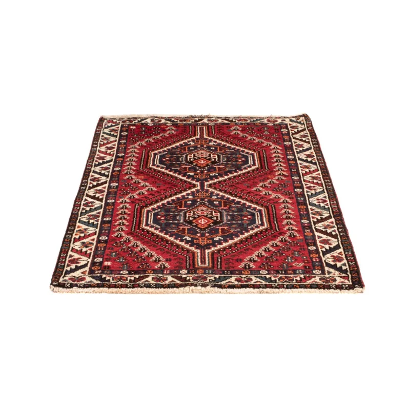 Ghashghai Teppich 84x133cm - Perserteppich - dunkelrot