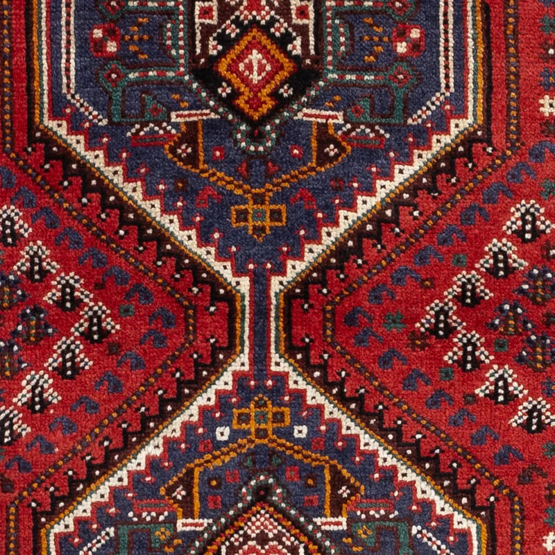 Ghashghai Teppich 79x142cm - Perserteppich - dunkelrot