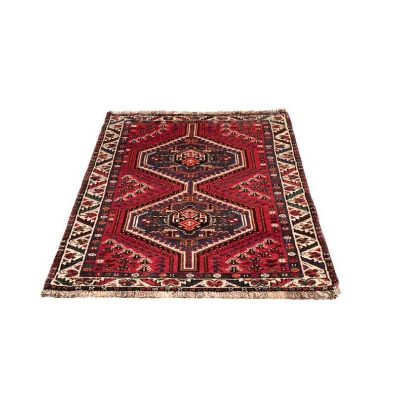 Ghashghai Teppich 79x142cm - Perserteppich - dunkelrot