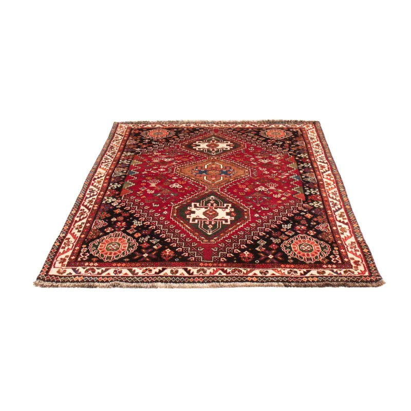 Ghashghai Teppich 110x156cm - Perserteppich - dunkelrot