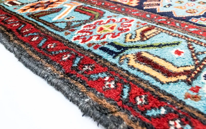 Nahavand Teppich 130x199cm - Perserteppich - blau