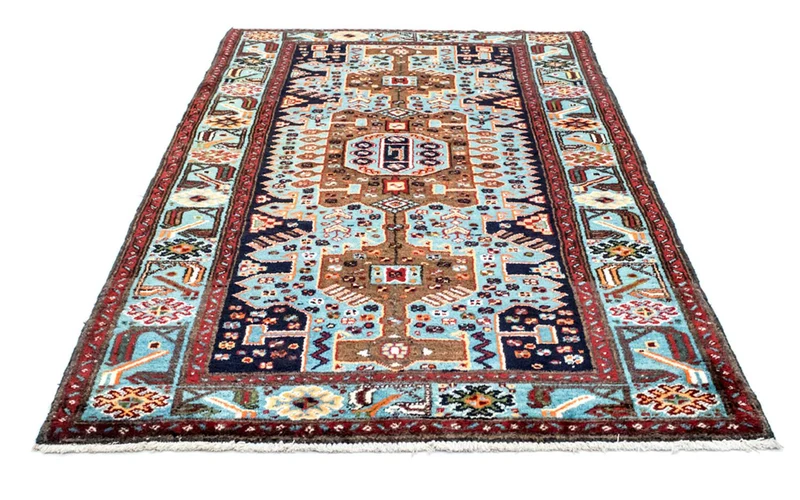 Nahavand Teppich 130x199cm - Perserteppich - blau