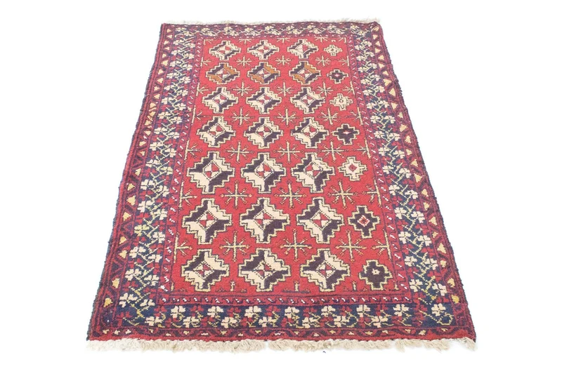 Belutsch Teppich 80x131cm - Orientteppich - rot