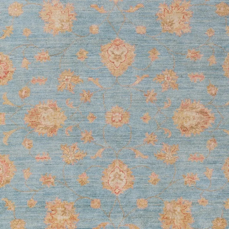 Ziegler Teppich - 206 x 298 cm - hellblau