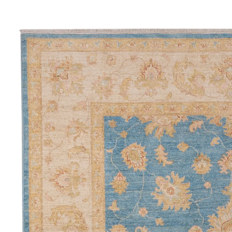 Ziegler Teppich 202x301cm - Orientteppich - hellblau
