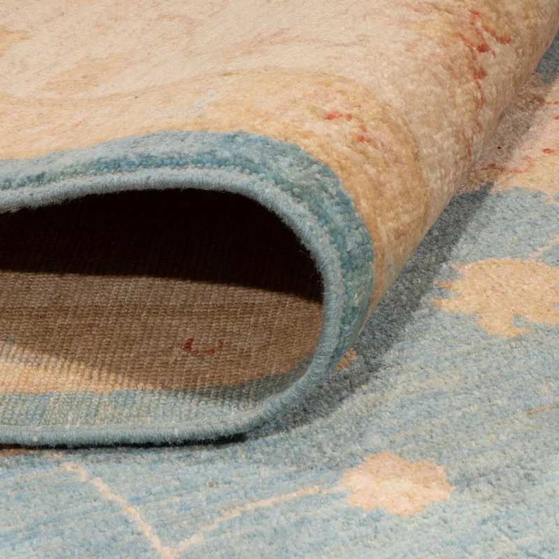 Ziegler Teppich 202x301cm - Orientteppich - hellblau