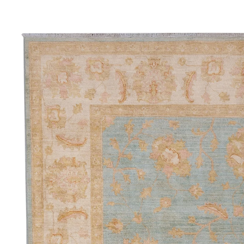 Ziegler Teppich 200x297cm - Orientteppich - hellblau