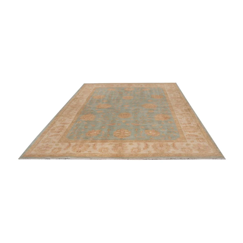Ziegler Teppich 200x297cm - Orientteppich - hellblau