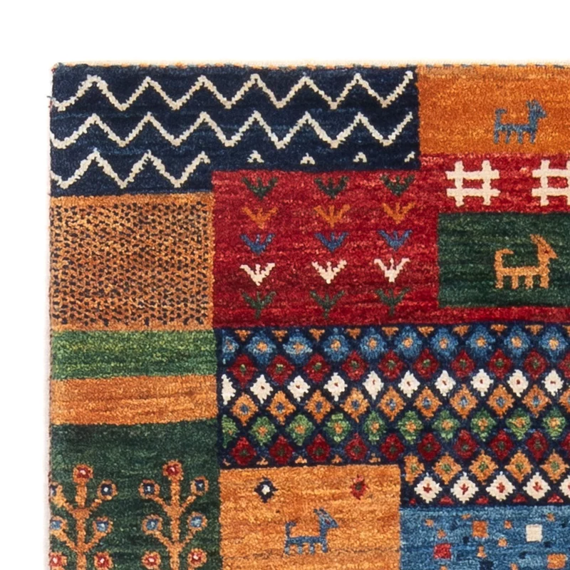 Gabbeh Teppich - Loribaft Perser - 82 x 130 cm - mehrfarbig
