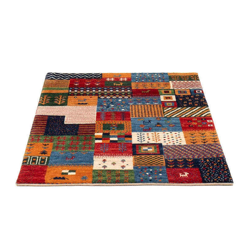 Gabbeh Teppich - Loribaft Perser - 82 x 130 cm - mehrfarbig