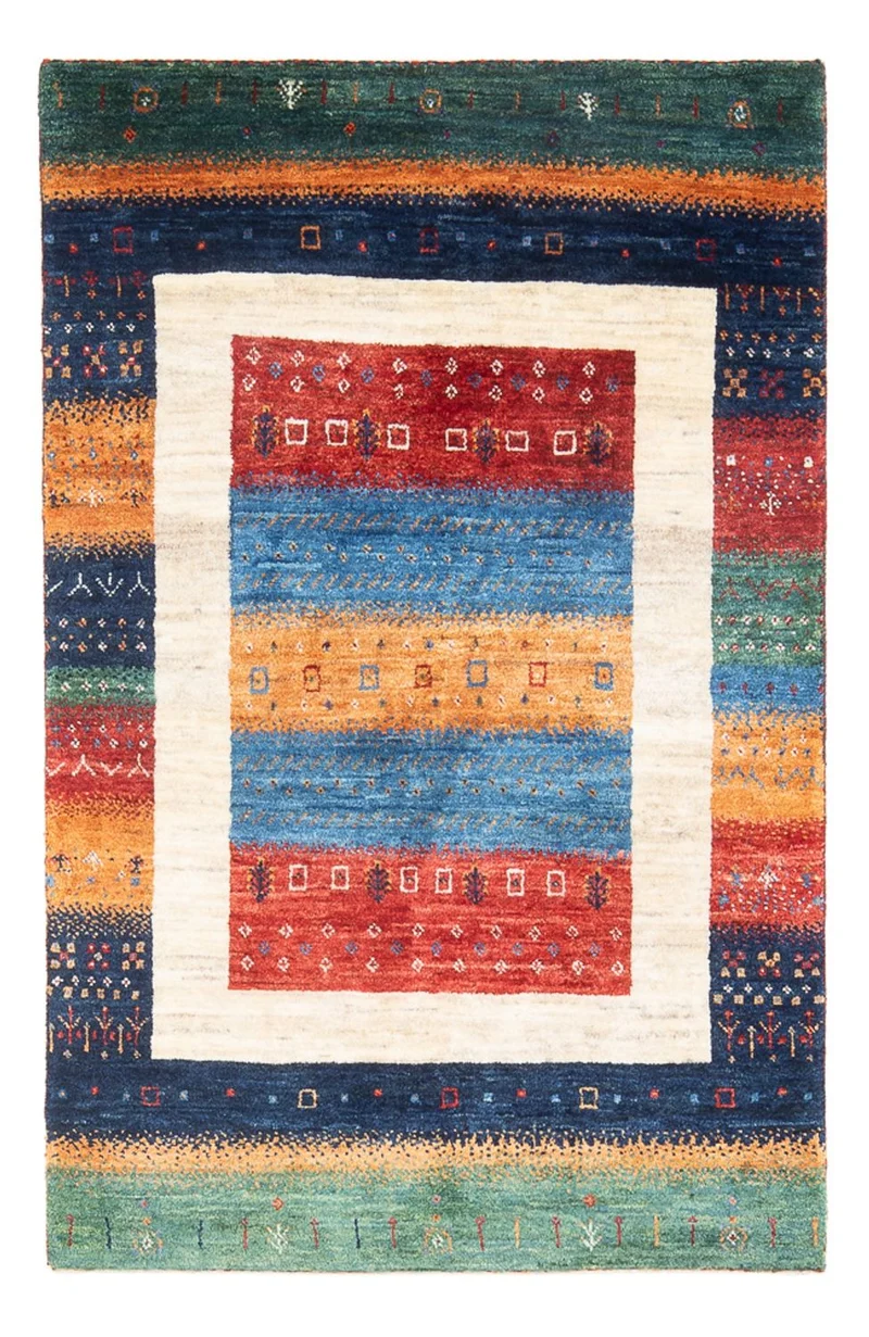 Loribaft Teppich Perser 83x138cm - Orientteppich - mehrfarbig