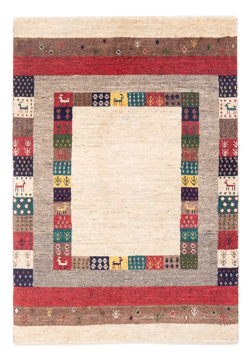 Loribaft Teppich Perser 83x122cm - Orientteppich - mehrfarbig