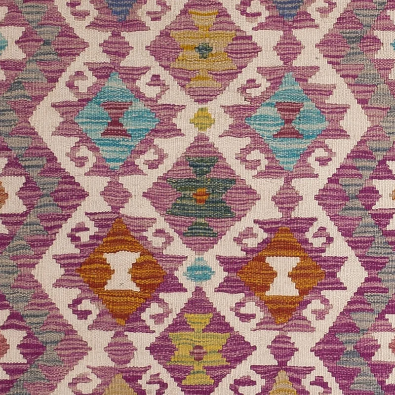 Kelim Maimene Teppich 80x295cm - mehrfarbig
