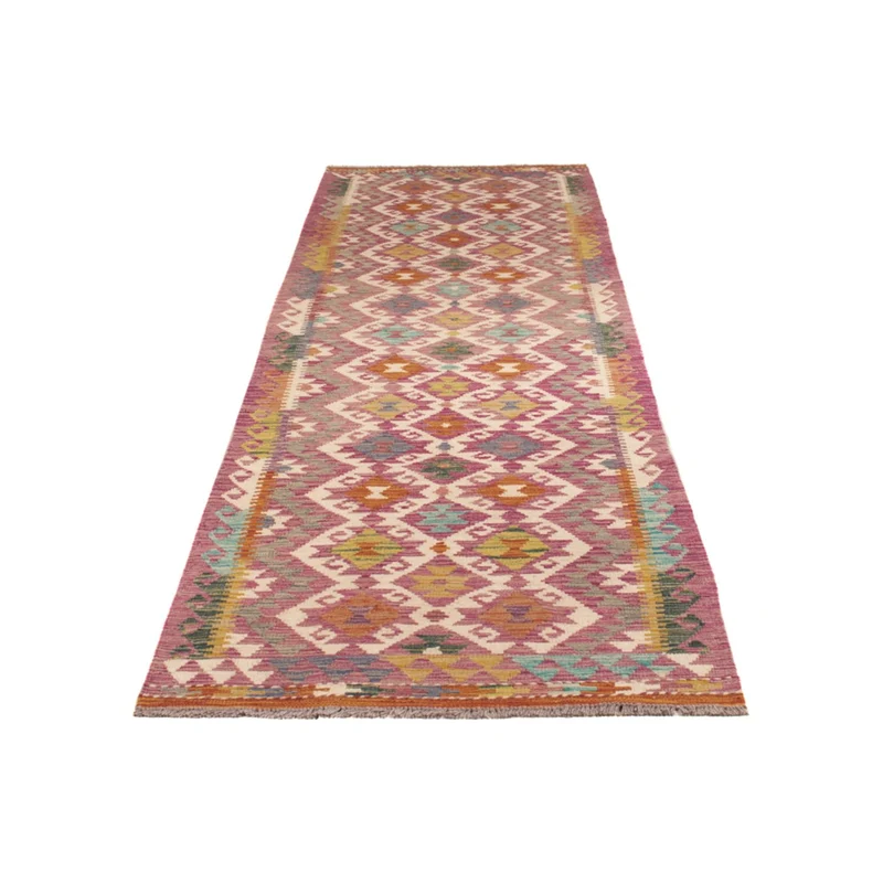 Kelim Maimene Teppich 80x295cm - mehrfarbig