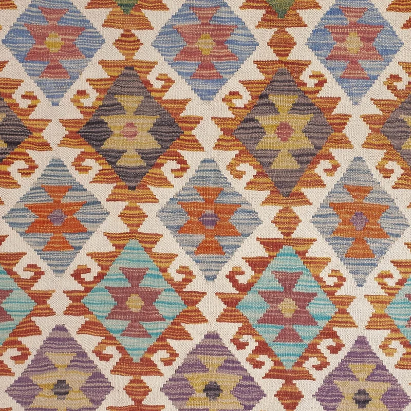 Kelim Maimene Teppich 153x201cm - mehrfarbig