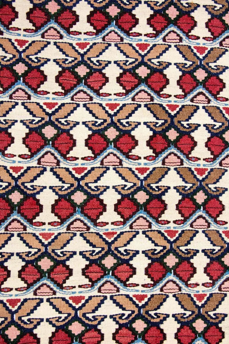 Kelim Fars Teppich 105x143cm - mehrfarbig
