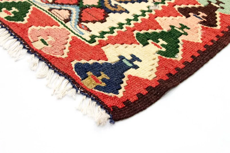 Kelim Fars Teppich 105x143cm - mehrfarbig