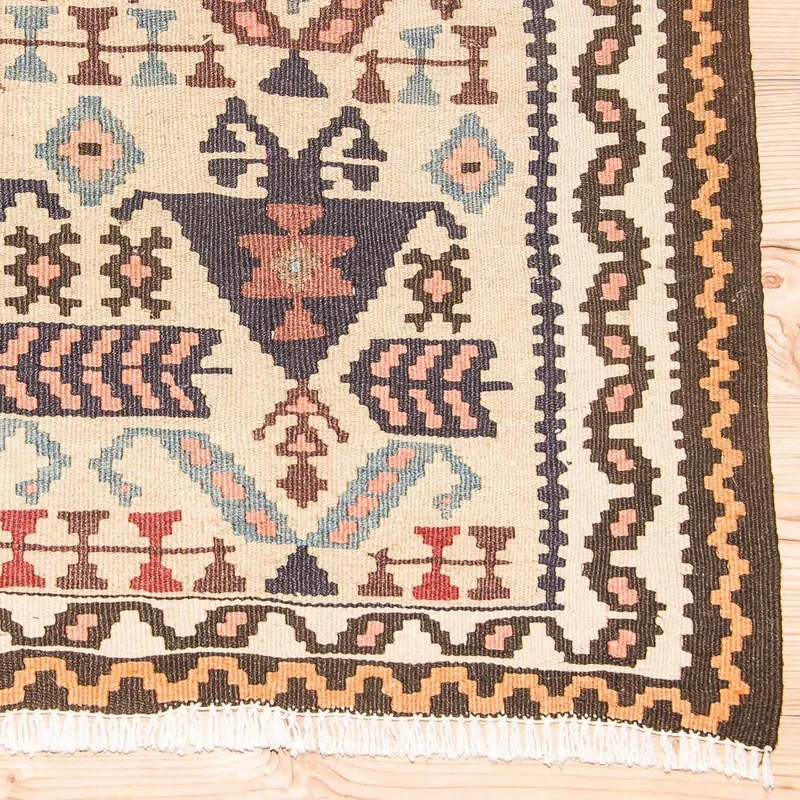 Kelim Teppich Old 108x195cm - beige