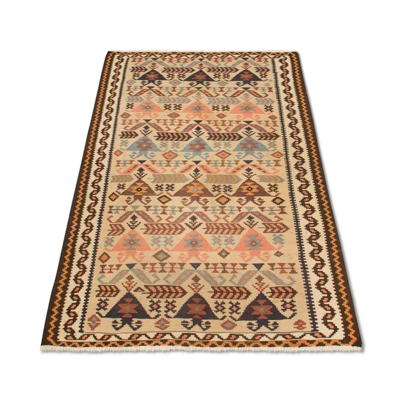 Kelim Teppich Old 108x195cm - beige