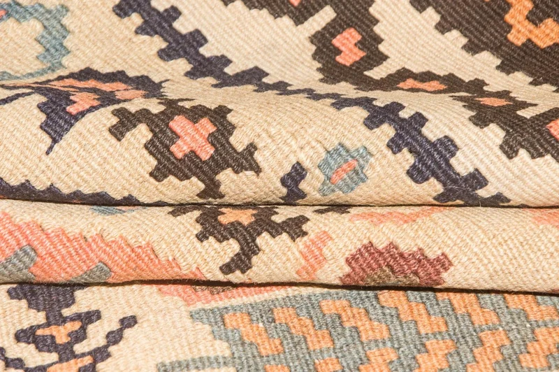 Kelim Teppich Old 108x195cm - beige