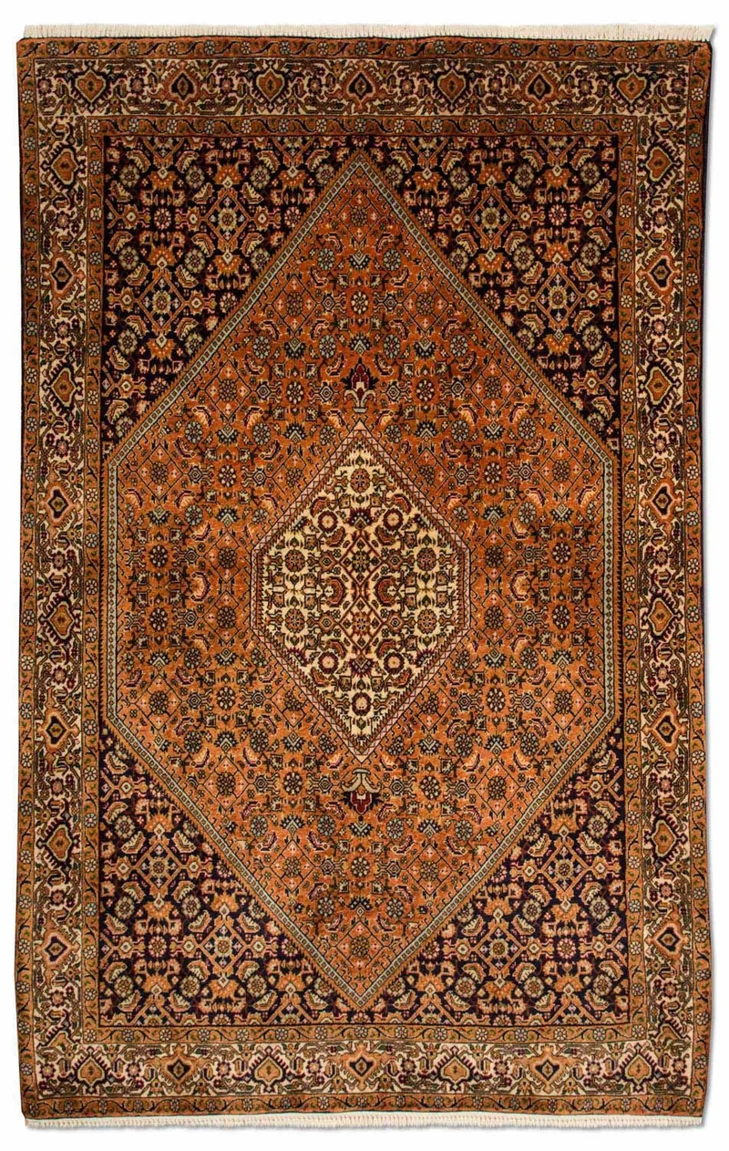Bidjar Teppich 127x190cm - Perserteppich - hellbraun