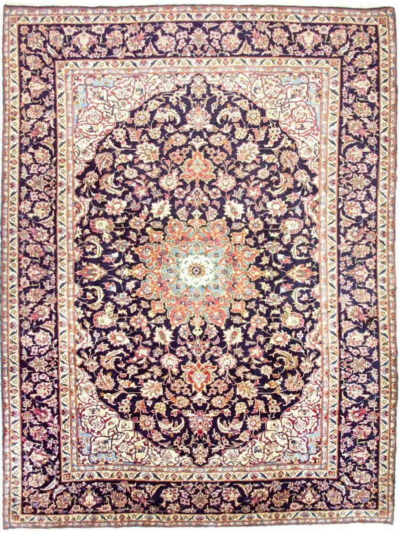 Najafabad Teppich 295x412cm - Perserteppich - dunkelblau