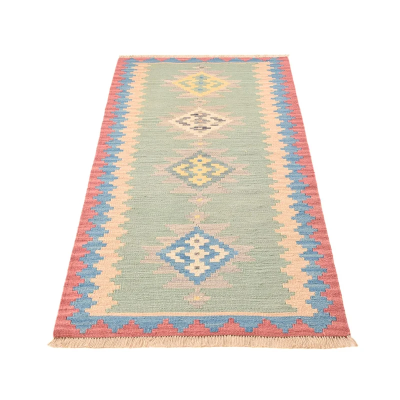 Kelim Fars Teppich 84x204cm - mehrfarbig
