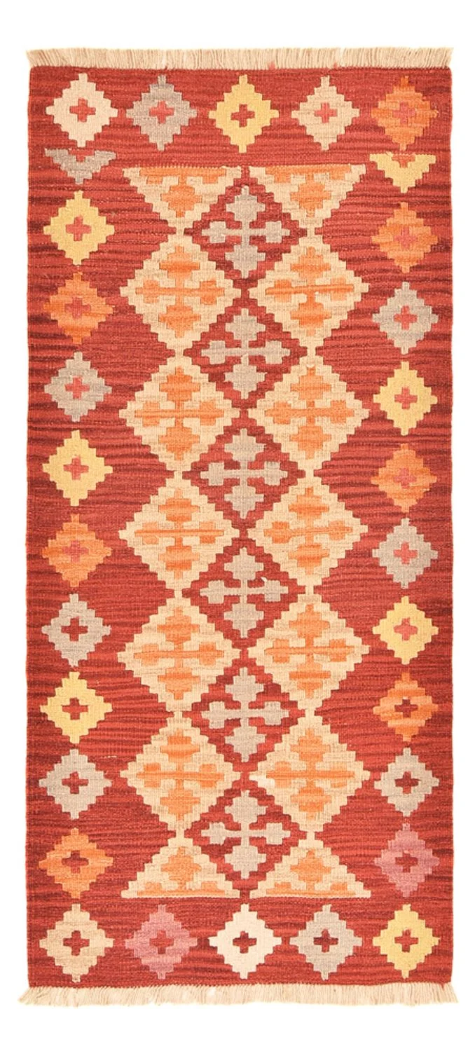 Kelim Fars Teppich 83x188cm - mehrfarbig