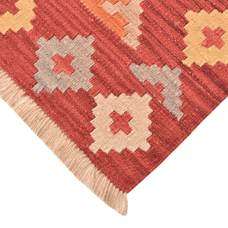 Kelim Fars Teppich 83x188cm - mehrfarbig