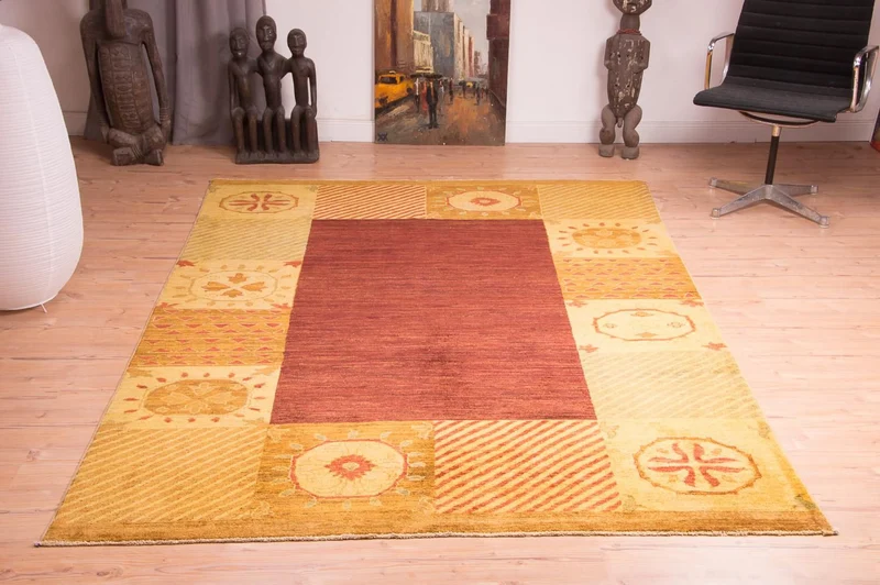 Ziegler Modern Teppich 179x256cm - Orientteppich - rot