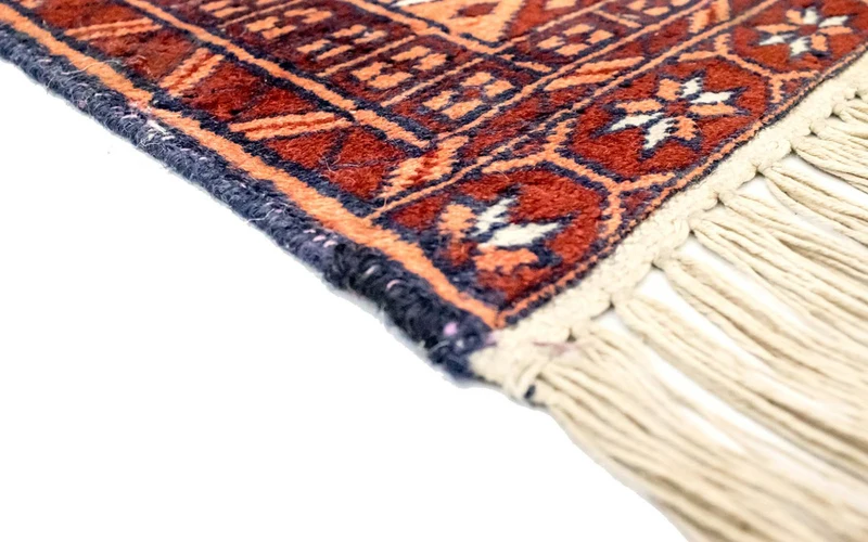 Afghan Teppich 46x69cm - Orientteppich - rost