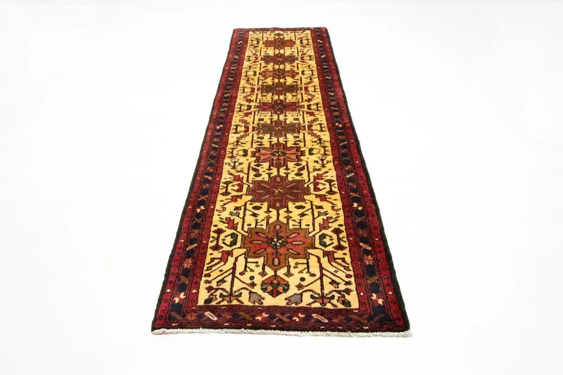 Ardebil Teppich 70x313cm - Perserteppich - gelb