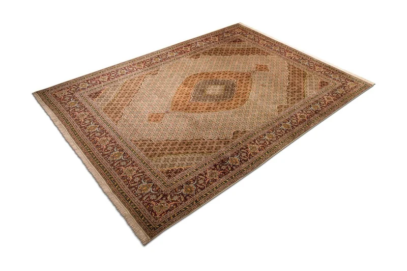 Täbriz - 70 Raj Teppich 300x400cm - Perserteppich - braun