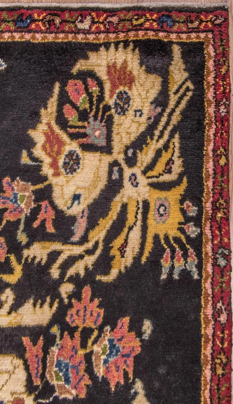 Hamadan Teppich 78x210cm - Perserteppich - braun