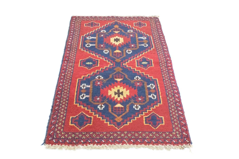 Belutsch Teppich 77x124cm - Orientteppich - rot