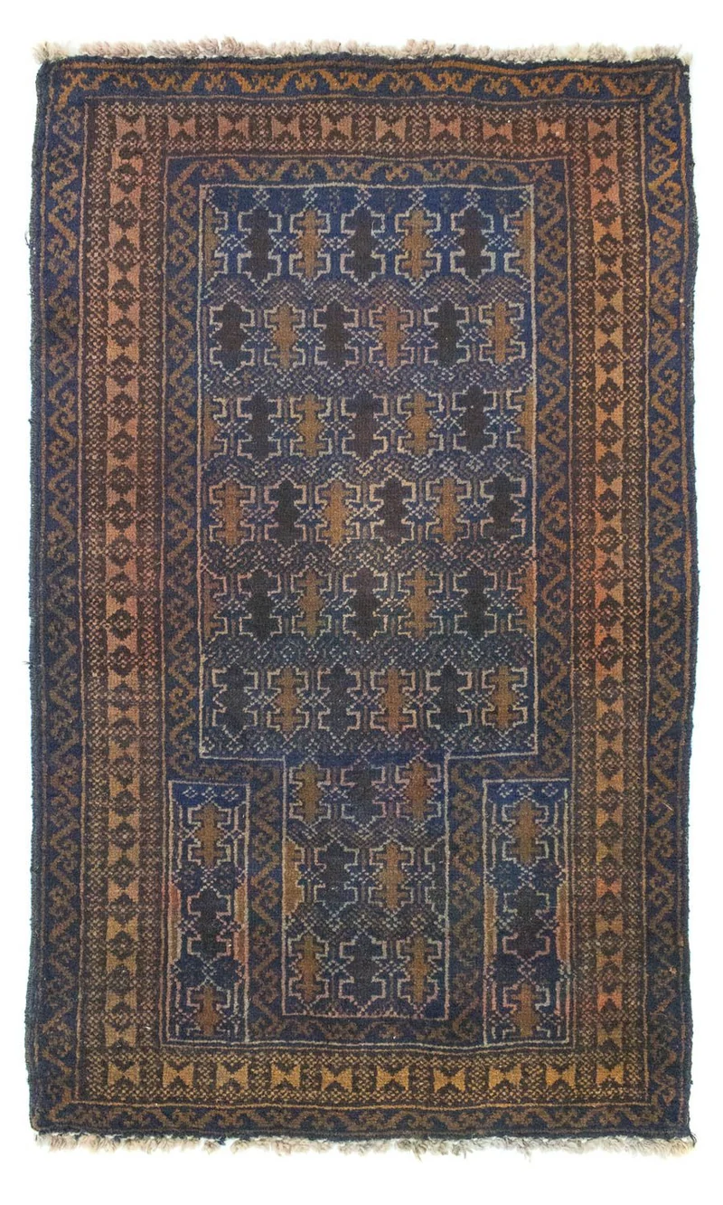 Belutsch Teppich 81x138cm - Orientteppich - blau