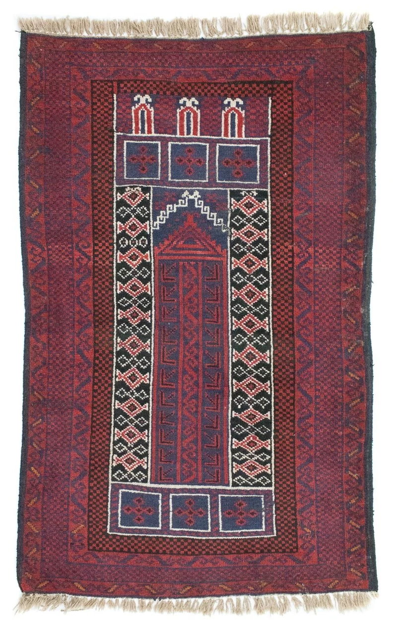 Belutsch Teppich 85x131cm - Orientteppich - rot