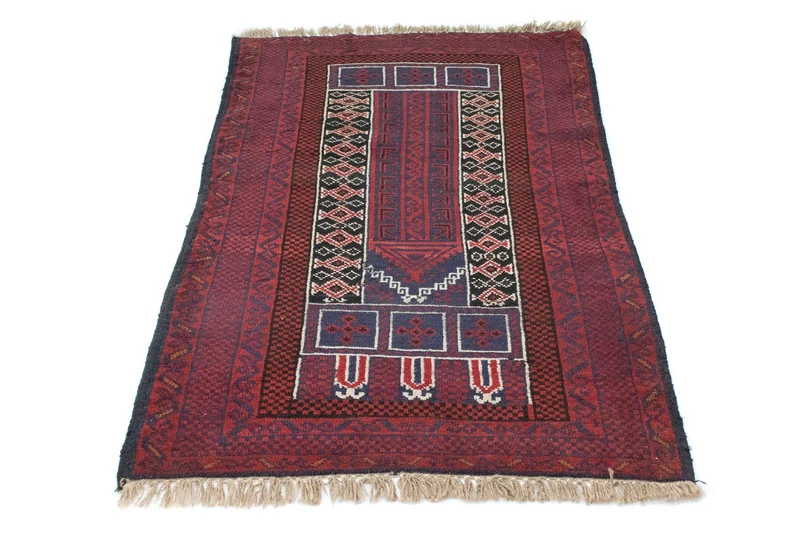 Belutsch Teppich 85x131cm - Orientteppich - rot