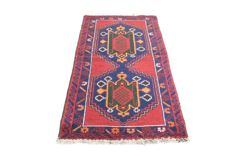 Belutsch Teppich 75x140cm - Orientteppich - rot