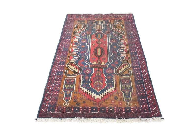 Belutsch Teppich 85x147cm - Orientteppich - blau