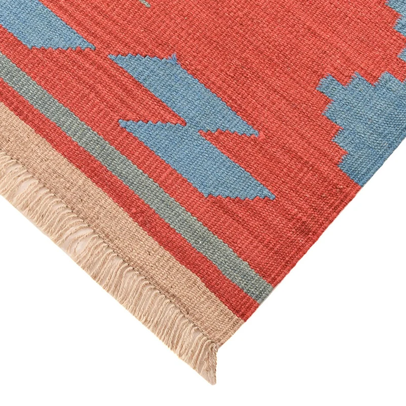 Kelim Modern Teppich 146x189cm - mehrfarbig