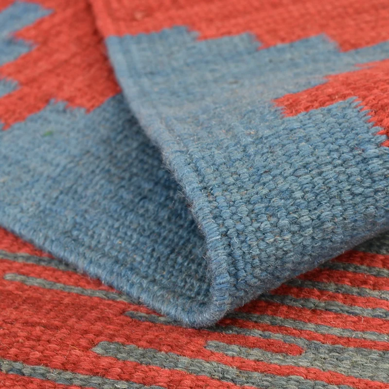Kelim Modern Teppich 146x189cm - mehrfarbig