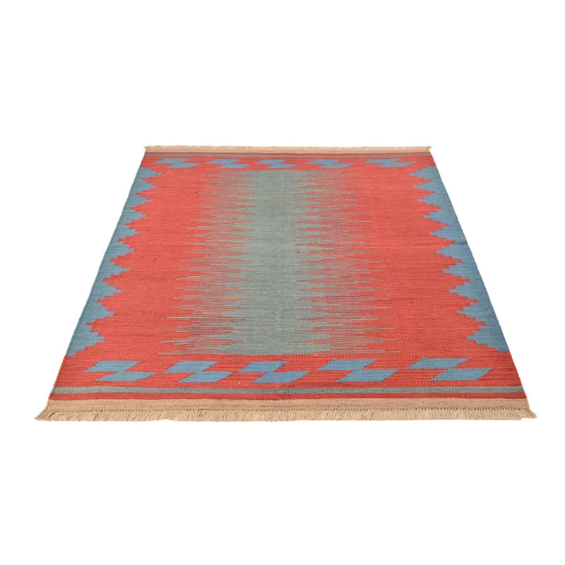 Kelim Modern Teppich 146x189cm - mehrfarbig