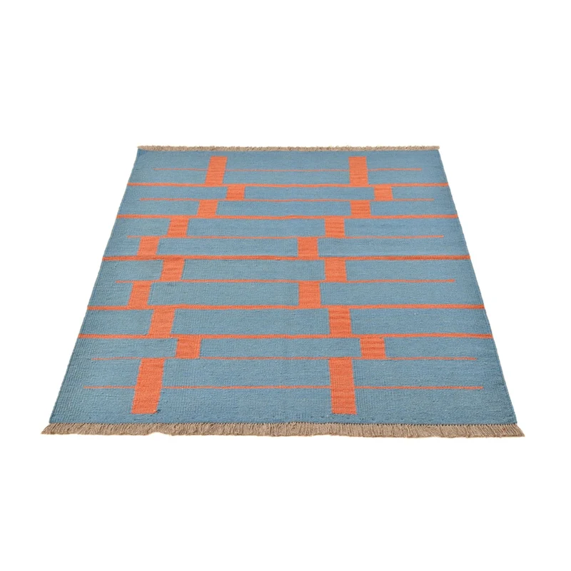 Kelim Modern Teppich 119x170cm - mehrfarbig